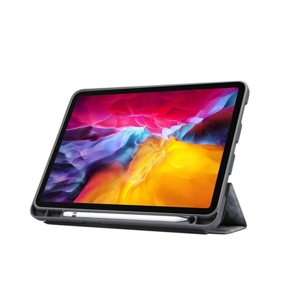Horizontale Klapphülle aus Leder mit Marmorstruktur, dreifach klappbarem Halter und Schlaf-/Weckfunktion, für iPad Pro 11 2022/2021