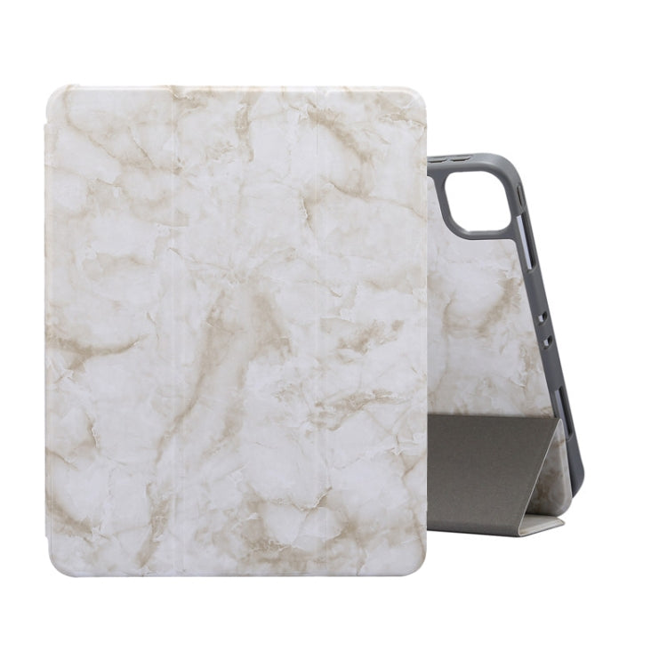 Marble Texture Horizontal Flip Leather Case with Three-folding Holder & Sleep / Wake-up Function, For iPad Pro 11 2022 / 2021