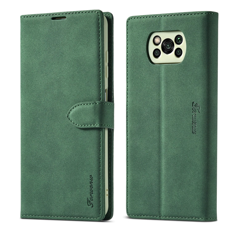 Forwenw F1 Series Matte Strong Magnetism Horizontal Flip Leather Case with Holder & Card Slots & Wallet & Photo Frame, For Xiaomi Poco M3 / Redmi 9T / 9 Power, For Xiaomi Poco X3 / X3 NFC / X3 Pro
