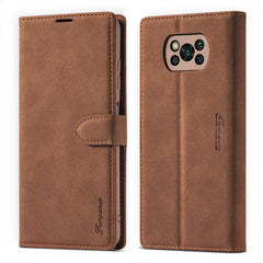 Forwenw F1 Series Matte Strong Magnetism Horizontal Flip Leather Case with Holder & Card Slots & Wallet & Photo Frame, For Xiaomi Poco M3 / Redmi 9T / 9 Power, For Xiaomi Poco X3 / X3 NFC / X3 Pro