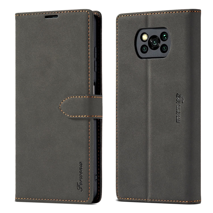 Forwenw F1 Series Matte Strong Magnetism Horizontal Flip Leather Case with Holder & Card Slots & Wallet & Photo Frame, For Xiaomi Poco M3 / Redmi 9T / 9 Power, For Xiaomi Poco X3 / X3 NFC / X3 Pro