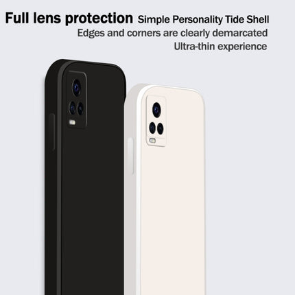 Solid Color Imitation Liquid Silicone Straight Edge Dropproof Full Coverage Protective Case, For vivo S7, For vivo X23