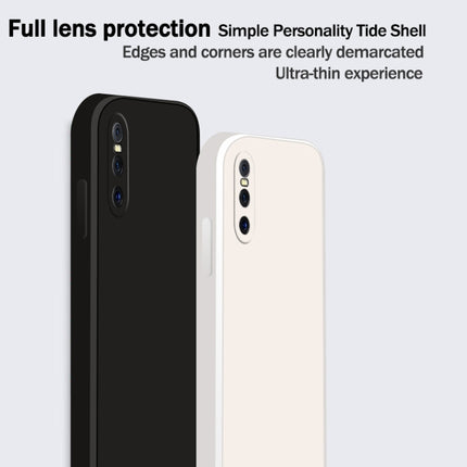 Solid Color Imitation Liquid Silicone Straight Edge Dropproof Full Coverage Protective Case, For vivo X27, For vivo X27 Pro