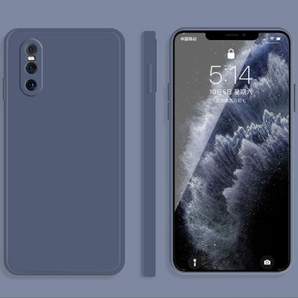 Solid Color Imitation Liquid Silicone Straight Edge Dropproof Full Coverage Protective Case, For vivo X27, For vivo X27 Pro