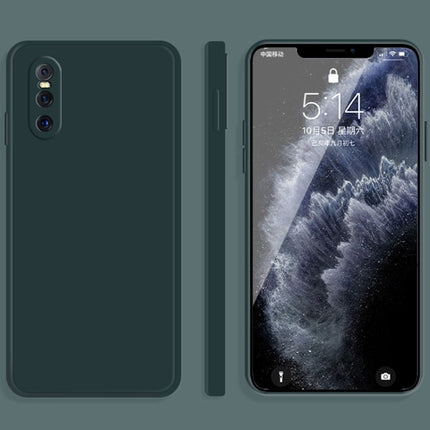 Solid Color Imitation Liquid Silicone Straight Edge Dropproof Full Coverage Protective Case, For vivo X27, For vivo X27 Pro