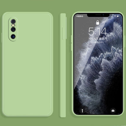 Solid Color Imitation Liquid Silicone Straight Edge Dropproof Full Coverage Protective Case, For vivo X27, For vivo X27 Pro