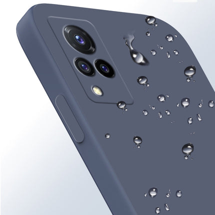 Solid Color Imitation Liquid Silicone Straight Edge Dropproof Full Coverage Protective Case, For vivo S9, For vivo X60