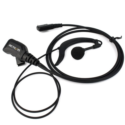 RETEVIS R-111 G Type PTT Adjustable Volume Earphone Microphone for H-777/RT-5R/RT1/RT2/RT5, R-111 K Head