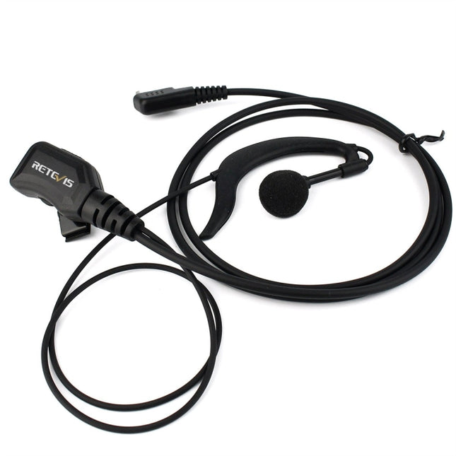 RETEVIS R-111 G Type PTT Adjustable Volume Earphone Microphone for H-777/RT-5R/RT1/RT2/RT5, R-111 K Head