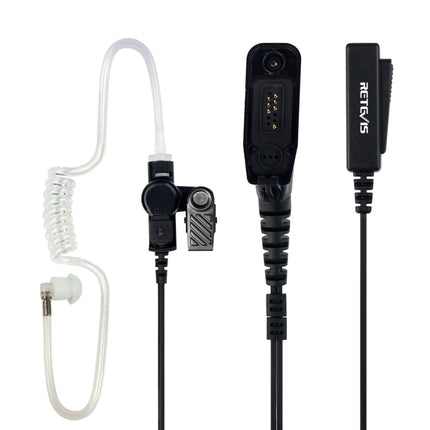 RETEVIS R-1M21 Two-wire Large PTT Acoustic Tube Earphone Microphone for Motorola XPR6000/XPR6550/DP4800/DP4801, R-1M21