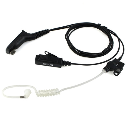 RETEVIS R-1M21 Two-wire Large PTT Acoustic Tube Earphone Microphone for Motorola XPR6000/XPR6550/DP4800/DP4801, R-1M21