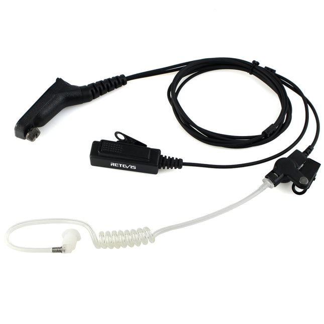 RETEVIS R-1M21 Two-wire Large PTT Acoustic Tube Earphone Microphone for Motorola XPR6000/XPR6550/DP4800/DP4801, R-1M21