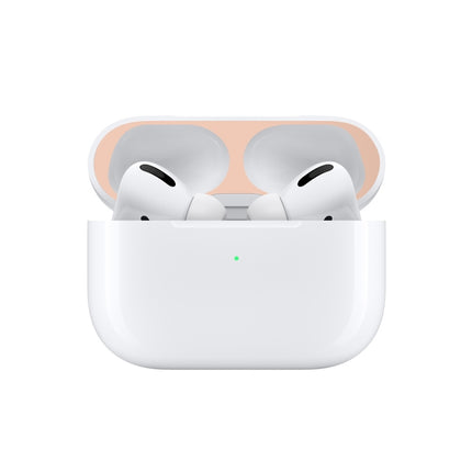 Para Apple AirPods Pro Estuche protector con adhesivo protector de metal para auriculares inalámbricos, para Apple AirPods Pro