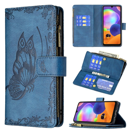 Flying Butterfly Embossing Pattern Zipper Horizontal Flip Leather Case with Holder & Card Slots & Wallet, For Samsung Galaxy A21, For Samsung Galaxy A31, For Samsung Galaxy A32 5G, For Samsung Galaxy A41, For Samsung Galaxy A42