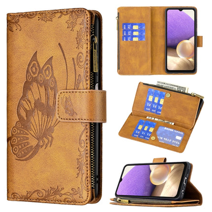 Flying Butterfly Embossing Pattern Zipper Horizontal Flip Leather Case with Holder & Card Slots & Wallet, For Samsung Galaxy A21, For Samsung Galaxy A31, For Samsung Galaxy A32 5G, For Samsung Galaxy A41, For Samsung Galaxy A42