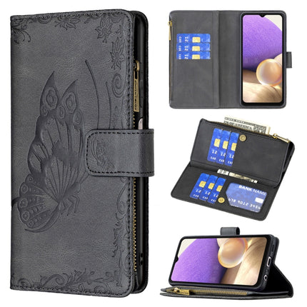 Flying Butterfly Embossing Pattern Zipper Horizontal Flip Leather Case with Holder & Card Slots & Wallet, For Samsung Galaxy A21, For Samsung Galaxy A31, For Samsung Galaxy A32 5G, For Samsung Galaxy A41, For Samsung Galaxy A42