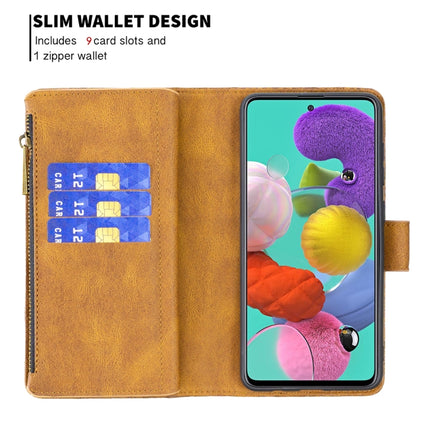 Flying Butterfly Embossing Pattern Zipper Horizontal Flip Leather Case with Holder & Card Slots & Wallet, For Samsung Galaxy A51 4G, For Samsung Galaxy A52 4G / 5G, For Samsung Galaxy A71 4G, For Samsung Galaxy A72 4G / 5G, For Samsung Galaxy S20