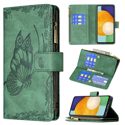 Flying Butterfly Embossing Pattern Zipper Horizontal Flip Leather Case with Holder & Card Slots & Wallet, For Samsung Galaxy A51 4G, For Samsung Galaxy A52 4G / 5G, For Samsung Galaxy A71 4G, For Samsung Galaxy A72 4G / 5G, For Samsung Galaxy S20