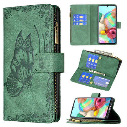 Flying Butterfly Embossing Pattern Zipper Horizontal Flip Leather Case with Holder & Card Slots & Wallet, For Samsung Galaxy A51 4G, For Samsung Galaxy A52 4G / 5G, For Samsung Galaxy A71 4G, For Samsung Galaxy A72 4G / 5G, For Samsung Galaxy S20