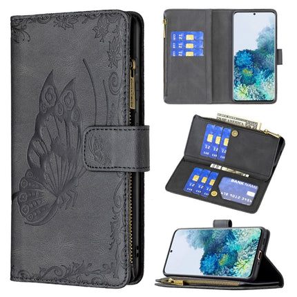 Flying Butterfly Embossing Pattern Zipper Horizontal Flip Leather Case with Holder & Card Slots & Wallet, For Samsung Galaxy A51 4G, For Samsung Galaxy A52 4G / 5G, For Samsung Galaxy A71 4G, For Samsung Galaxy A72 4G / 5G, For Samsung Galaxy S20