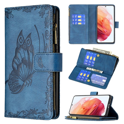 Flying Butterfly Embossing Pattern Zipper Horizontal Flip Leather Case with Holder & Card Slots & Wallet, For Samsung Galaxy S20 Plus, For Samsung Galaxy S20 Ultra, For Samsung Galaxy S21 5G, For Samsung Galaxy S21+ 5G
