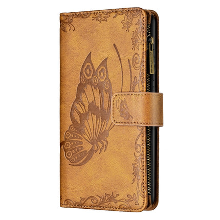 Flying Butterfly Embossing Pattern Zipper Horizontal Flip Leather Case with Holder & Card Slots & Wallet, For Samsung Galaxy S21 Ultra 5G, For Samsung Galaxy S21 FE