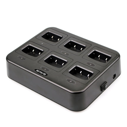 RETEVIS RTC777 Six-Way Walkie Talkie Charger for Retevis H777,, RTC777 UK Plug, RTC777 AU Plug, RTC777 US Plug, RTC777 EU Plug