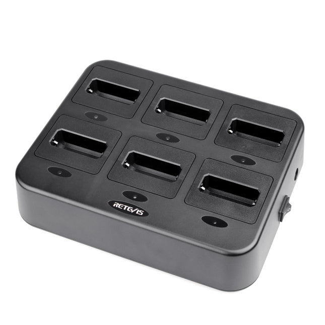 RETEVIS RTC22 Multi-function Six-Way Walkie Talkie Charger for Retevis RT22,, RTC22 EU Plug, RTC22 US Plug