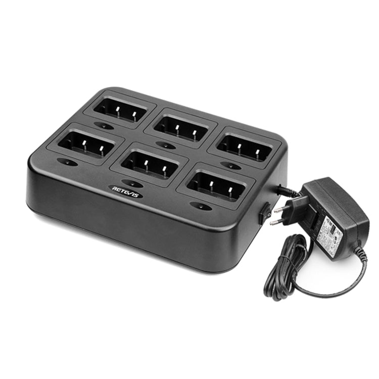 RETEVIS RTC27 Multi-function Six-Way Walkie Talkie Charger for Retevis RT27,, RTC27 US Plug, RTC27 EU Plug