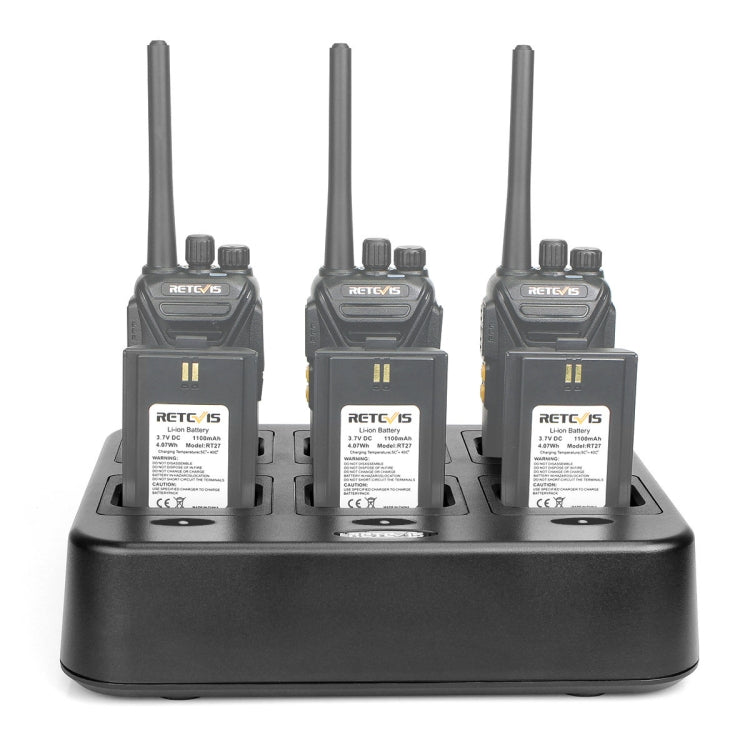 RETEVIS RTC27 Multi-function Six-Way Walkie Talkie Charger for Retevis RT27,, RTC27 US Plug, RTC27 EU Plug