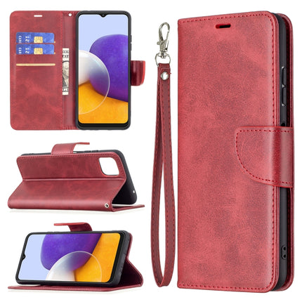 Retro Lambskin Texture Pure Color Horizontal Flip PU Leather Case with Holder & Card Slots & Wallet & Lanyard, For Samsung Galaxy A22 5G, For Samsung Galaxy A82 5G