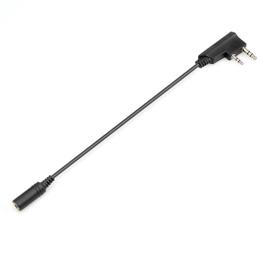 RETEVIS TCK01 Kenwood 2-poliges auf 3,5-mm-Buchse-Mobiltelefon-Audio-Kopfhörer-Übertragungskabel für RT21/RT22/RT24/RT7/RT27/H777, TCK01