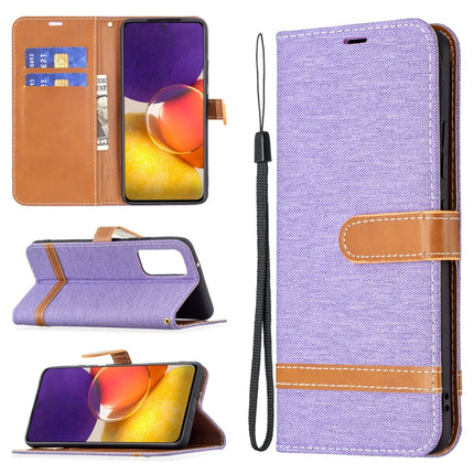Color Matching Denim Texture Horizontal Flip Leather Case with Holder & Card Slots & Wallet & Lanyard, For Samsung Galaxy A22 5G, For Samsung Galaxy A82 5G