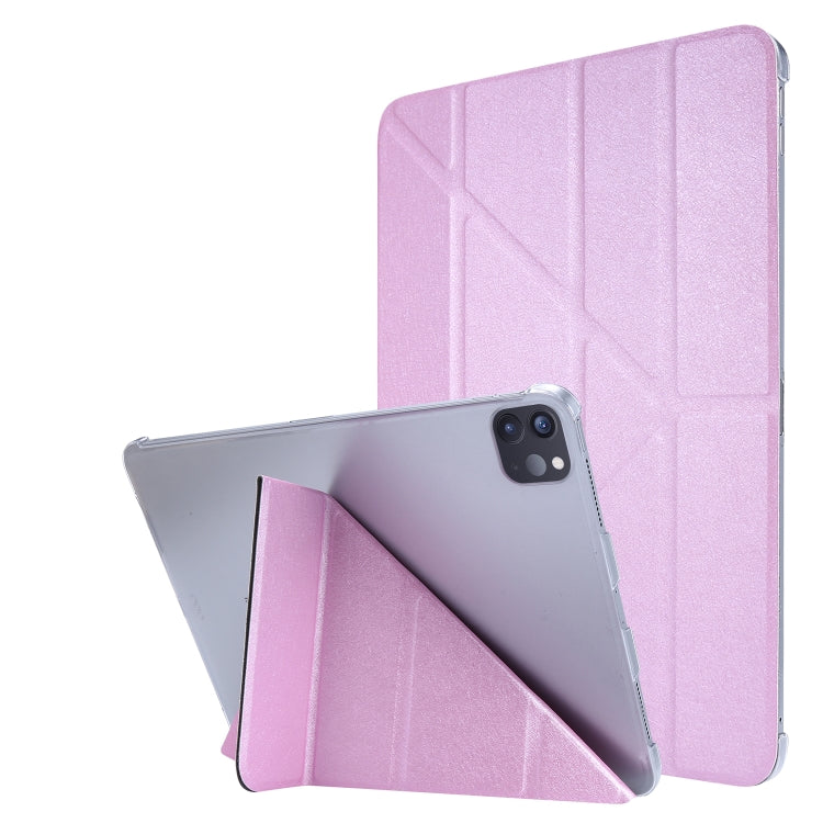 Seidentextur Horizontale Verformung Flip Ledertasche mit Halter, für iPad Air 13 2024 / iPad Pro 12.9 2022 / 2021, für iPad Pro 11 2022 / 2021