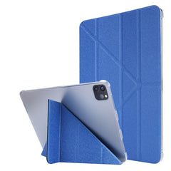 Silk Texture Horizontal Deformation Flip Leather Case with Holder, For iPad Air 13 2024 / iPad Pro 12.9 2022 / 2021, For iPad Pro 11 2022 / 2021