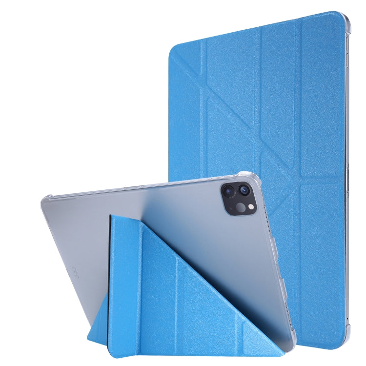 Seidentextur Horizontale Verformung Flip Ledertasche mit Halter, für iPad Air 13 2024 / iPad Pro 12.9 2022 / 2021, für iPad Pro 11 2022 / 2021