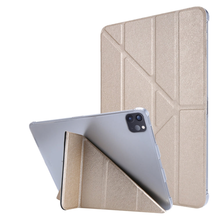 Seidentextur Horizontale Verformung Flip Ledertasche mit Halter, für iPad Air 13 2024 / iPad Pro 12.9 2022 / 2021, für iPad Pro 11 2022 / 2021