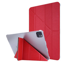 Silk Texture Horizontal Deformation Flip Leather Case with Holder, For iPad Air 13 2024 / iPad Pro 12.9 2022 / 2021, For iPad Pro 11 2022 / 2021