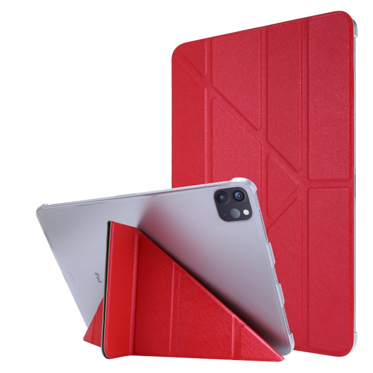 Seidentextur Horizontale Verformung Flip Ledertasche mit Halter, für iPad Air 13 2024 / iPad Pro 12.9 2022 / 2021, für iPad Pro 11 2022 / 2021