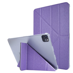 Silk Texture Horizontal Deformation Flip Leather Case with Holder, For iPad Air 13 2024 / iPad Pro 12.9 2022 / 2021, For iPad Pro 11 2022 / 2021