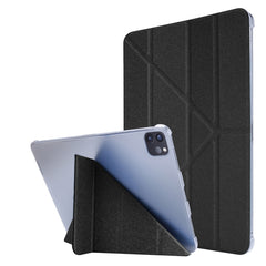 Silk Texture Horizontal Deformation Flip Leather Case with Holder, For iPad Air 13 2024 / iPad Pro 12.9 2022 / 2021, For iPad Pro 11 2022 / 2021