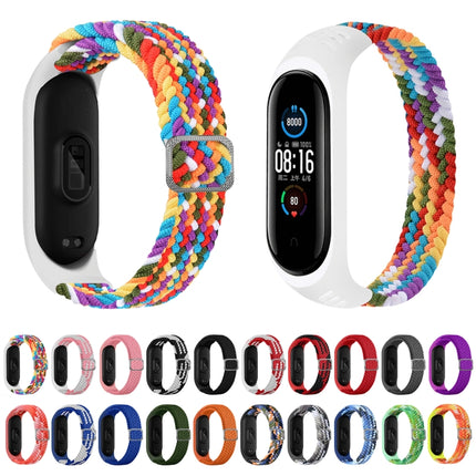 Adjustable Nylon Braided Elasticity Replacement Strap Watchband, For Xiaomi Mi Band 6 / 5  / 4