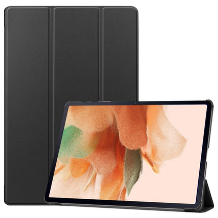 Custer Texture Horizontal Flip Leather Case with Three-folding Holder & Sleep / Wake-up Function, For Samsung Galaxy Tab S7 Lite T730 / T735