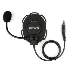 RETEVIS EH060K 2 Pin PPT Waterproof Tactical Military Headphone Microphone, EH060K