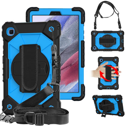 Contrast Color Robot Shockproof Silicon + PC Protective Case with Holder & Shoulder Strap, For Samsung Galaxy Tab A7 Lite T220 / T225