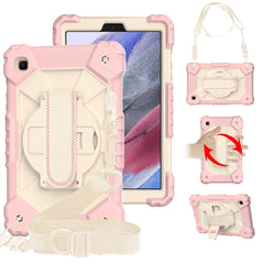 Contrast Color Robot Shockproof Silicon + PC Protective Case with Holder & Shoulder Strap, For Samsung Galaxy Tab A7 Lite T220 / T225