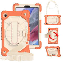 Contrast Color Robot Shockproof Silicon + PC Protective Case with Holder & Shoulder Strap, For Samsung Galaxy Tab A7 Lite T220 / T225