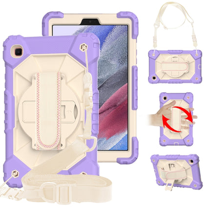 Contrast Color Robot Shockproof Silicon + PC Protective Case with Holder & Shoulder Strap, For Samsung Galaxy Tab A7 Lite T220 / T225