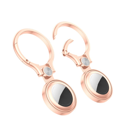 Shockproof Anti-scratch Full Metal Case Cover with Keychain Ring Loop, For AirTag