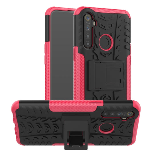 Funda a prueba de golpes de TPU + PC con textura de neumático y soporte, para OPPO Realme 5, para OPPO RENO 2, para iPad 10.2